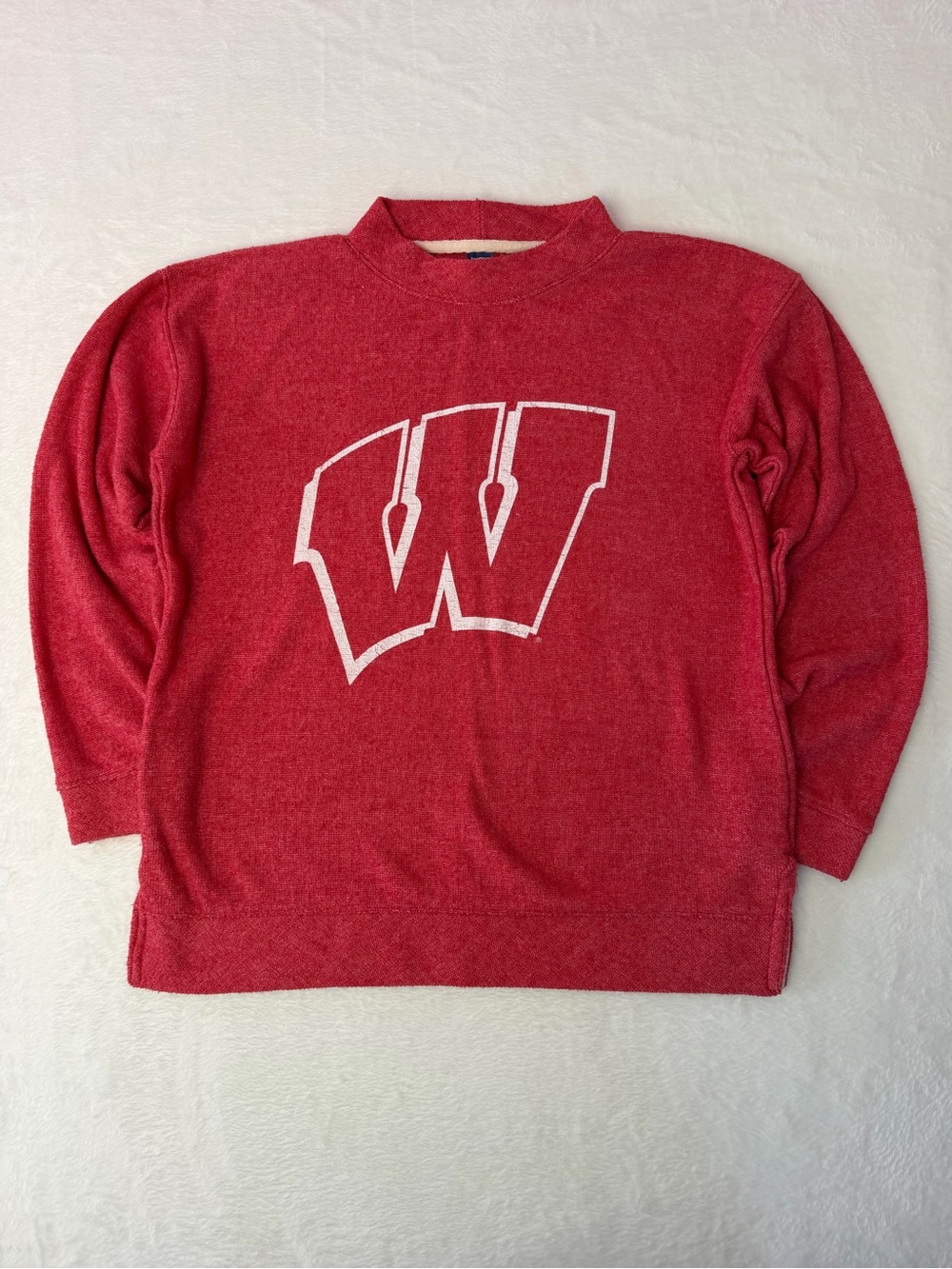 Vintage Y2K Wisconsin Badgers‎ W Sweatshirt Red Heather Womens Medium